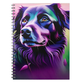 Notebook - Lila Hund Notizblock
