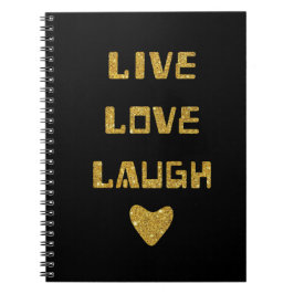 Notebook - Live-Liebe Laugh Notizblock