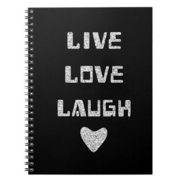 Notebook - Live-Liebe Laugh Notizblock