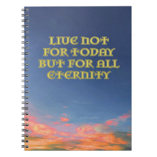 Notebook "Live Not For Today" v2 Notizblock