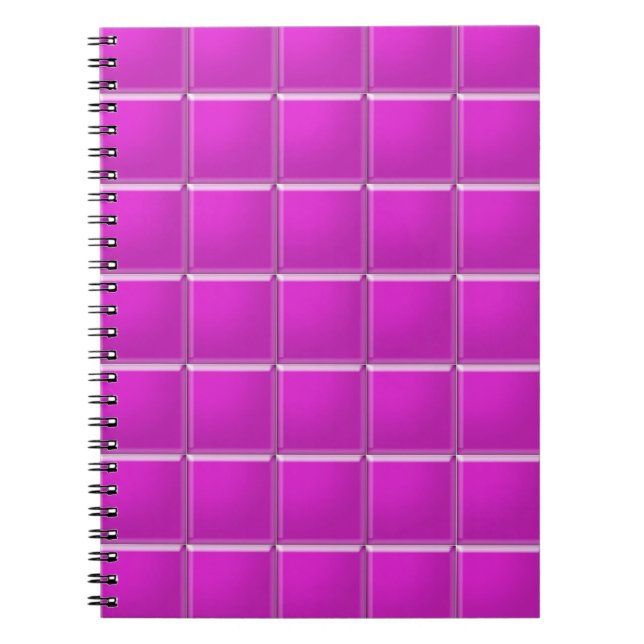 Notebook - Magenta Mosaic Notizblock (Vorderseite)