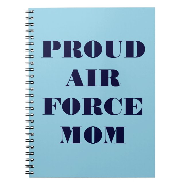 Notebook-Mama der Proud Air Force Notizblock (Vorderseite)