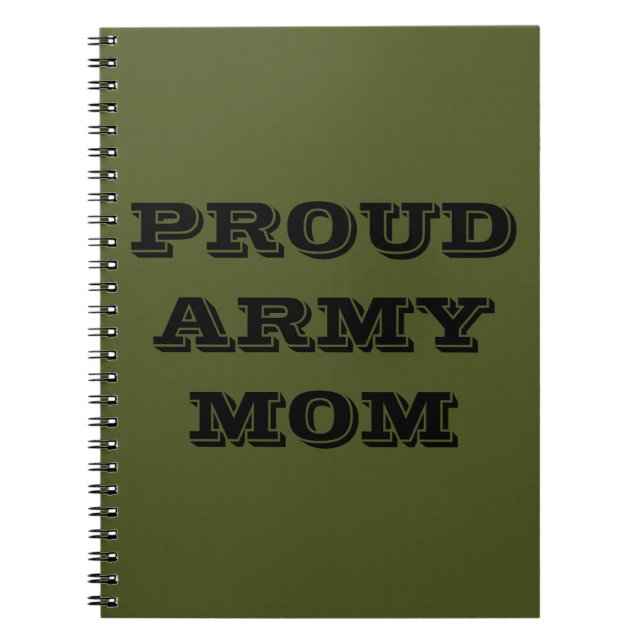 Notebook-Mama der Proud-Armee Notizblock (Vorderseite)