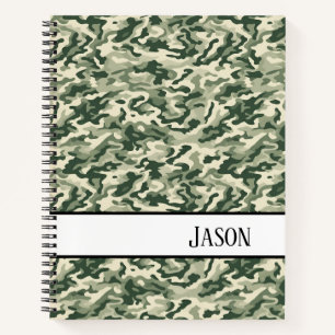 Notebook-Militär-Grüne Camouflage Notizbuch