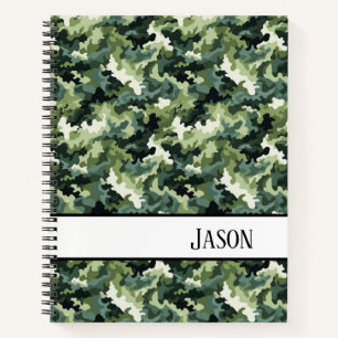 Notebook-Militär-Grüne Camouflage Notizbuch