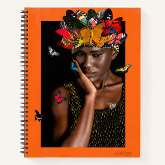 Notebook mit abstraktem Design von Butterfly Gelee Notizbuch