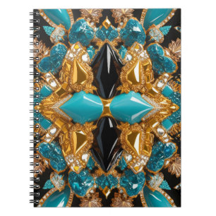 Notebook mit Bahamas Colors Abstract Design Notizblock