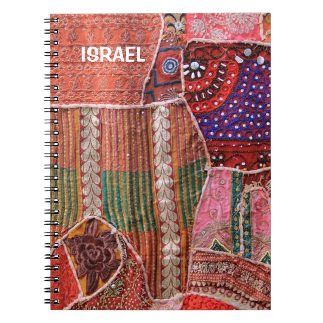 Notebook mit Band in Israel Notizblock (Vorderseite)