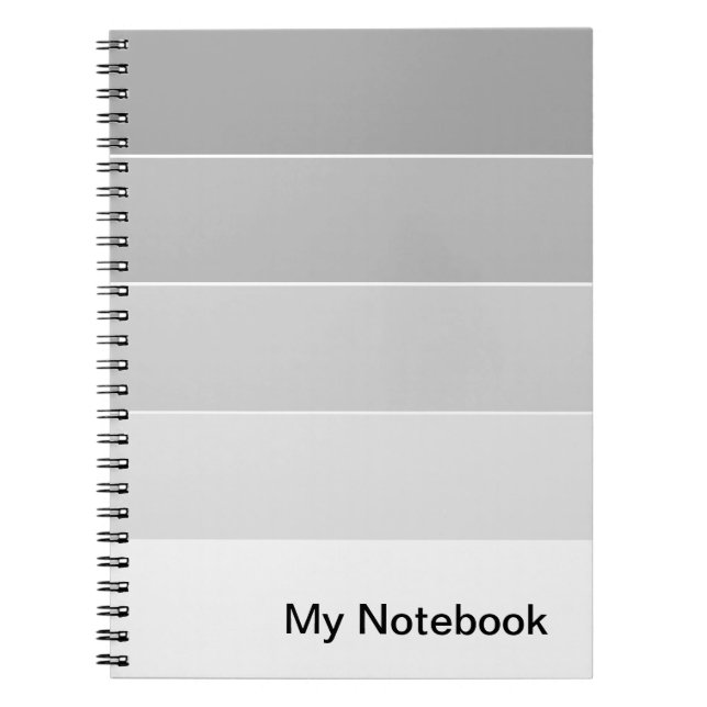 Notebook mit benutzerdefinierbarem Gradient-Design Notizblock (Vorderseite)