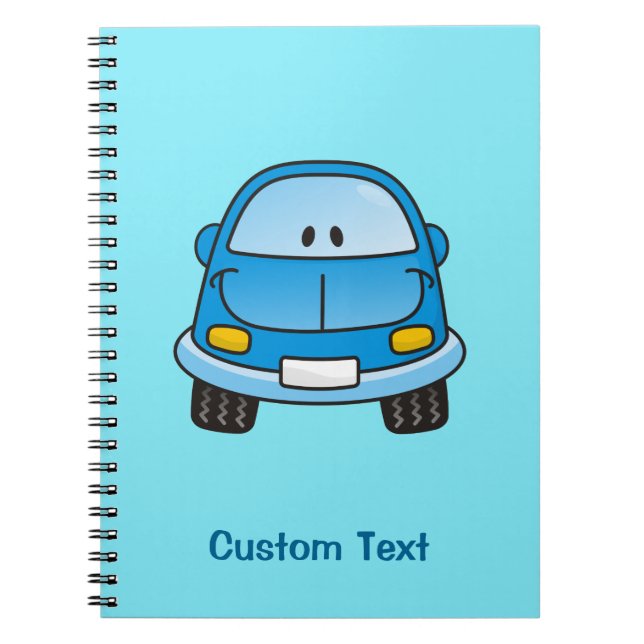 Notebook mit Blue Cartoon Notizblock (Vorderseite)