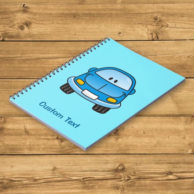 Notebook mit Blue Cartoon Notizblock (Von Creator hochgeladen)