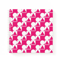 Notebook mit Circle-, Triangle- und Square-Muster