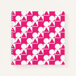 Notebook mit Circle-, Triangle- und Square-Muster Notizbuch