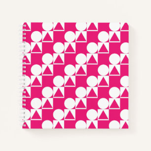 Notebook mit Circle-, Triangle- und Square-Muster Notizbuch