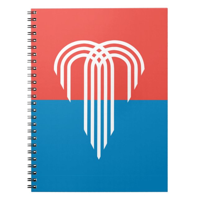 Notebook mit Fahne von Kansas City Notizblock (Vorderseite)
