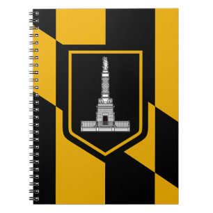 Notebook mit Flag Baltimore City Notizblock