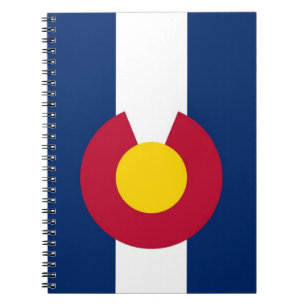 Notebook mit Flag Colorado Staat Notizblock
