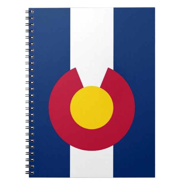 Notebook mit Flag Colorado Staat Notizblock (Vorderseite)