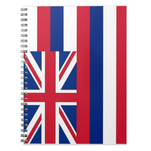 Notebook mit Flag Hawaii-Staat Notizblock