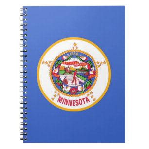 Notebook mit Flag Minnesota-Staat Notizblock