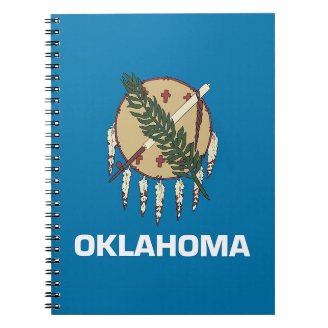 Notebook mit Flag Oklahoma Staat Notizblock (Vorderseite)