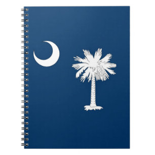Notebook mit Flag South Carolina Staat Notizblock