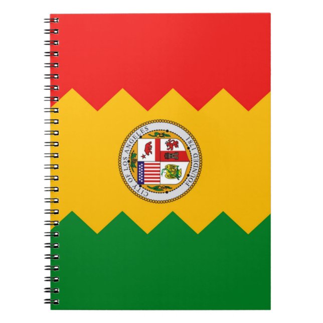 Notebook mit Flag von Los Angeles, Kalifornien Notizblock (Vorderseite)
