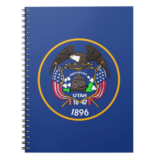 Notebook mit Flagge des Utah-Staat Notizblock (Vorderseite)