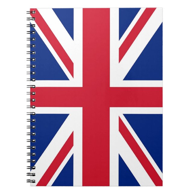 Notebook mit Flagge des Vereinigten Königreichs Notizblock (Vorderseite)