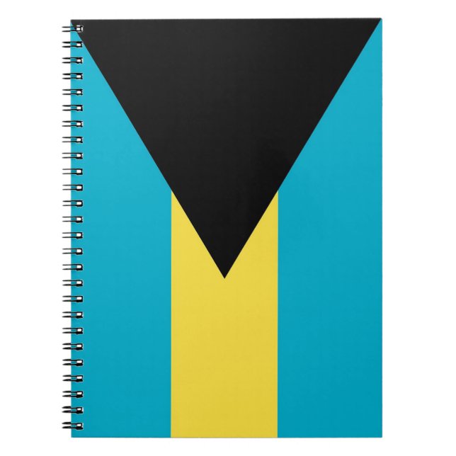 Notebook mit Flagge für Bahamas Notizblock (Vorderseite)