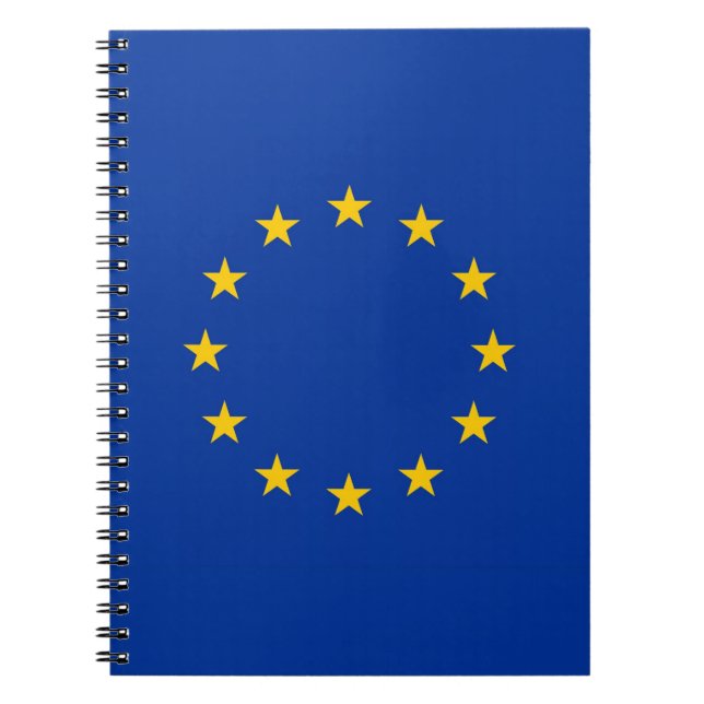 Notebook mit Flagge für europäische Gewerkschaft Notizblock (Vorderseite)