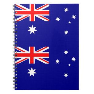 Notebook mit Flagge in Australien Notizblock