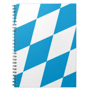 Notebook mit Flagge in Bayern, Deutschland Notizblock