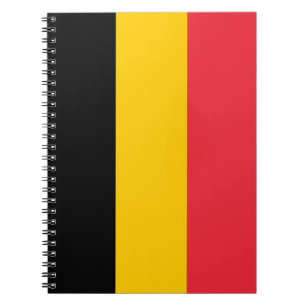 Notebook mit Flagge in Belgien Notizblock