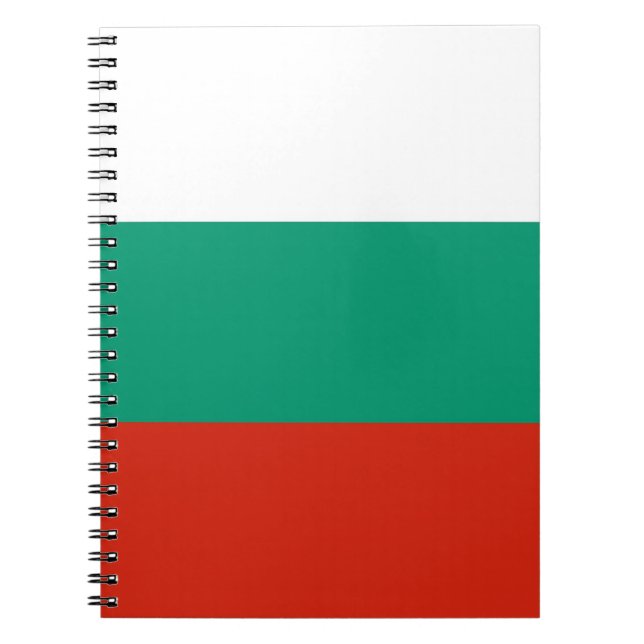 Notebook mit Flagge in Bulgarien Notizblock (Vorderseite)