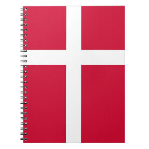 Notebook mit Flagge in Dänemark Notizblock