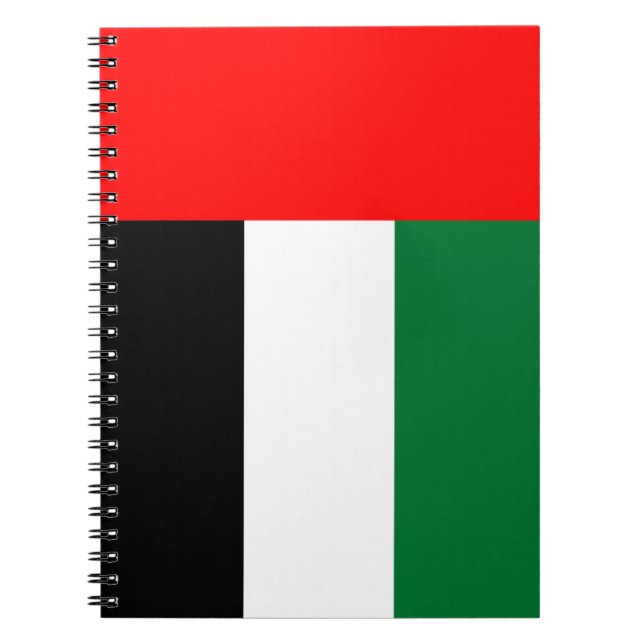 Notebook mit Flagge in den Vereinigten Arabischen  Notizblock (Vorderseite)
