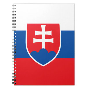 Notebook mit Flagge in der Slowakei Notizblock