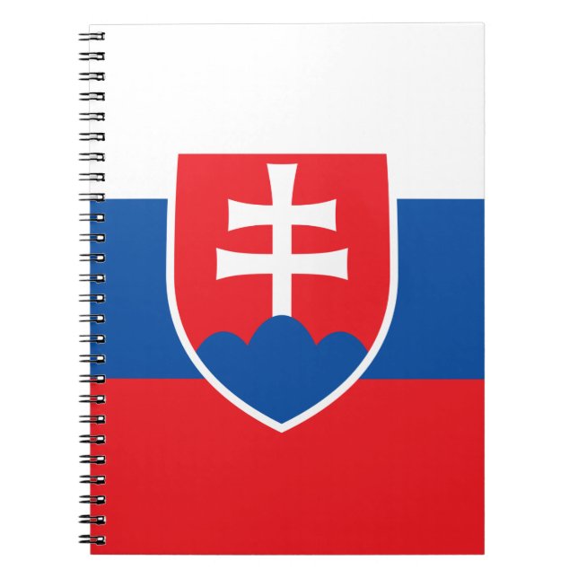 Notebook mit Flagge in der Slowakei Notizblock (Vorderseite)