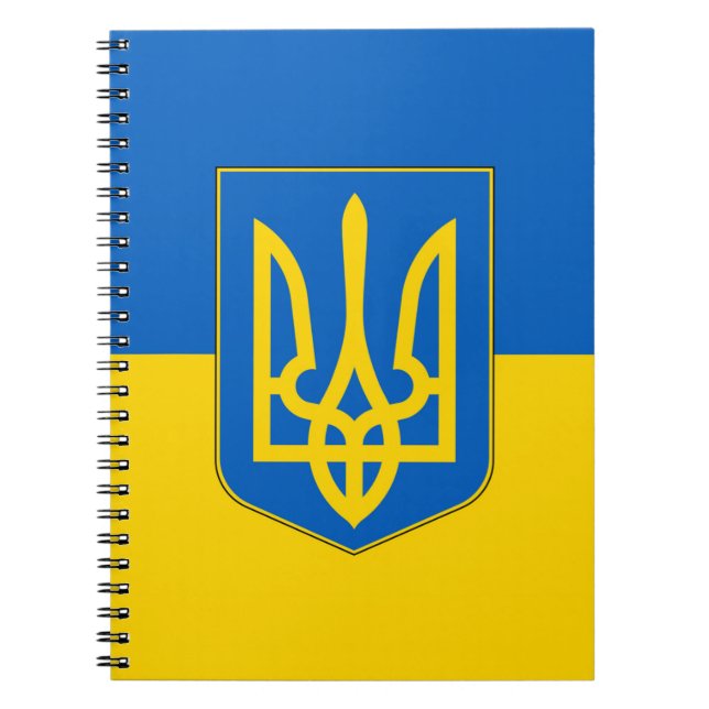 Notebook mit Flagge in der Ukraine Notizblock (Vorderseite)