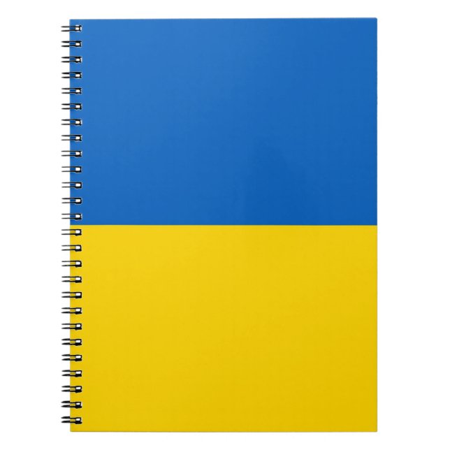 Notebook mit Flagge in der Ukraine Notizblock (Vorderseite)