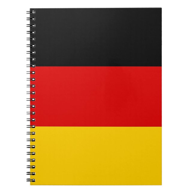Notebook mit Flagge in Deutschland Notizblock (Vorderseite)