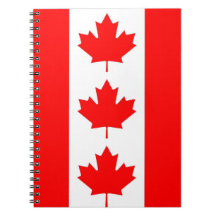 Notebook mit Flagge in Kanada Notizblock