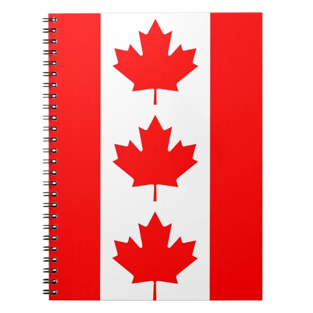 Notebook mit Flagge in Kanada Notizblock (Vorderseite)