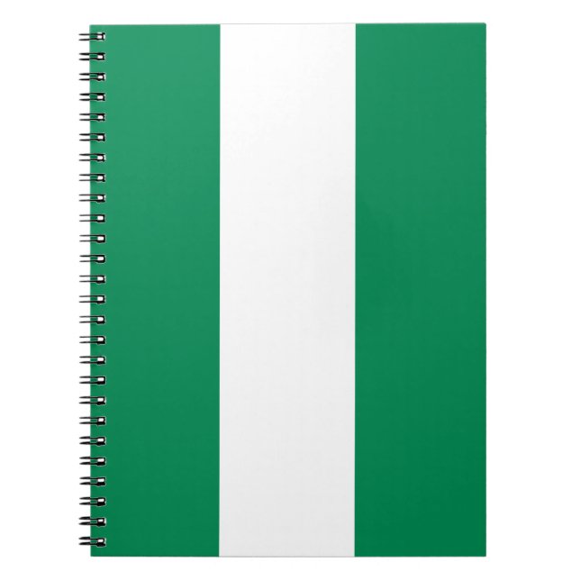 Notebook mit Flagge in Nigeria Notizblock (Vorderseite)