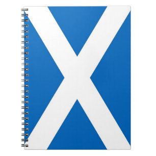 Notebook mit Flagge in Schottland Notizblock