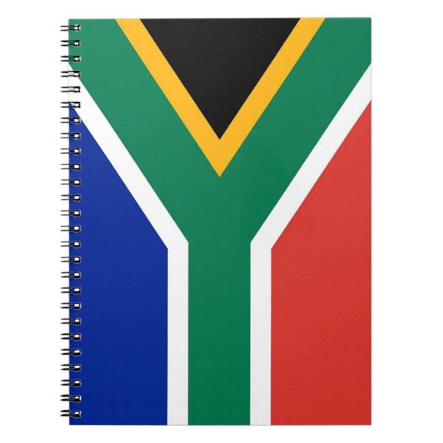 Notebook mit Flagge in Südafrika Notizblock (Vorderseite)