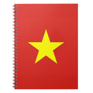 Notebook mit Flagge in Vietnam Notizblock