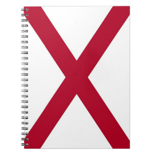 Notebook mit Flagge von Alabama Notizblock