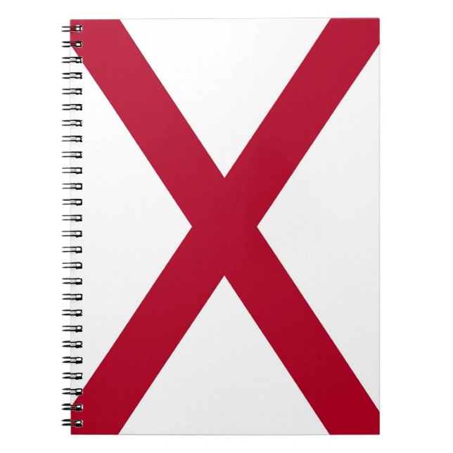 Notebook mit Flagge von Alabama Notizblock (Vorderseite)